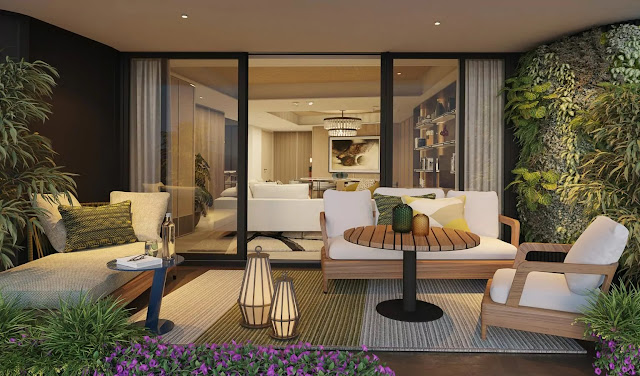 Three-Bedroom's Loggia at The Haraya Residences Bridgetowne Three-Bedroom's Loggia at The Haraya Residences Bridgetowne